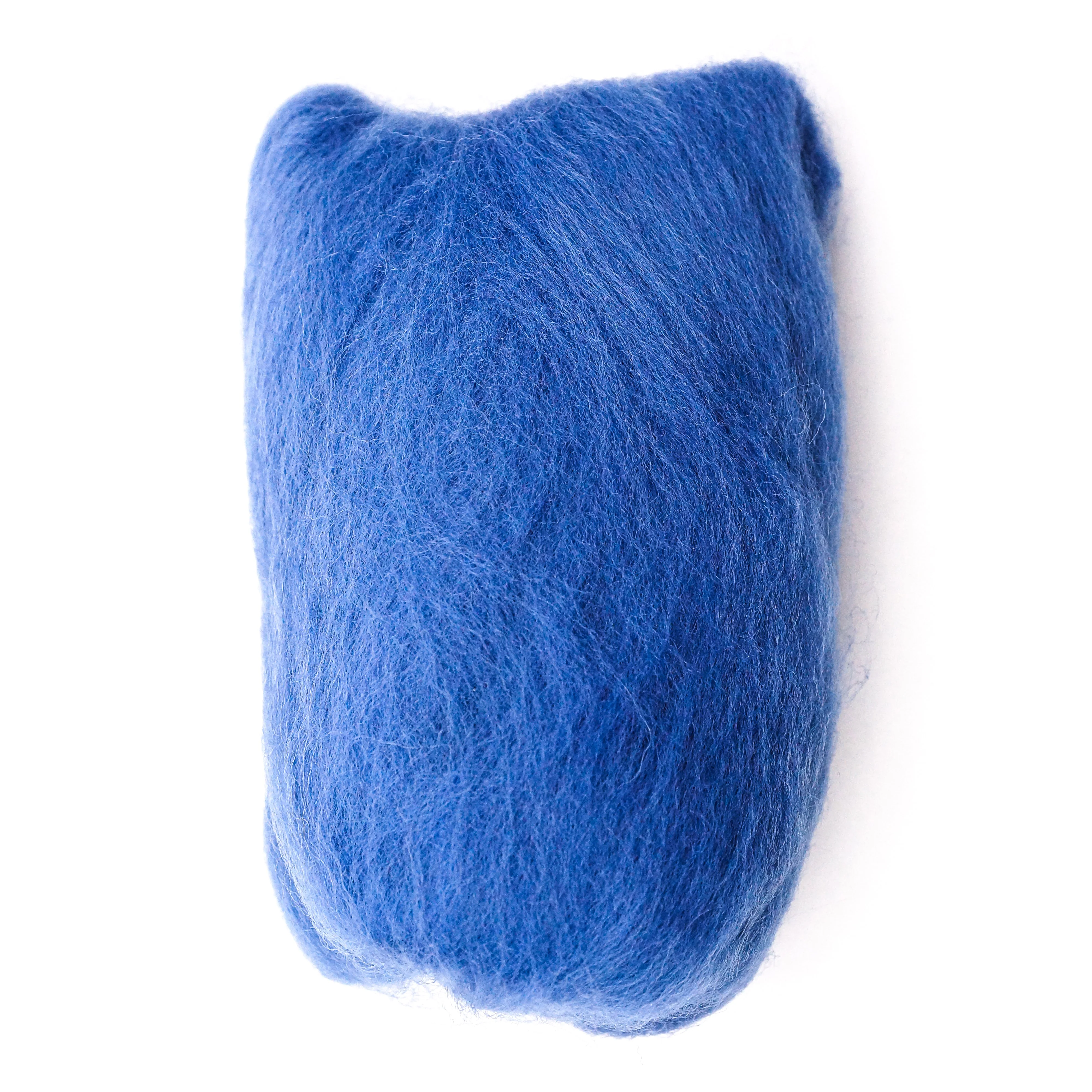 Natural Wool Roving (Blue) - Image 4