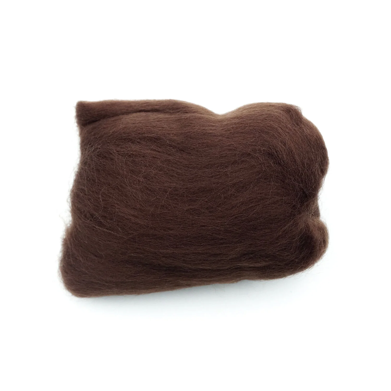 Natural Wool Roving (Brown) - Image 4