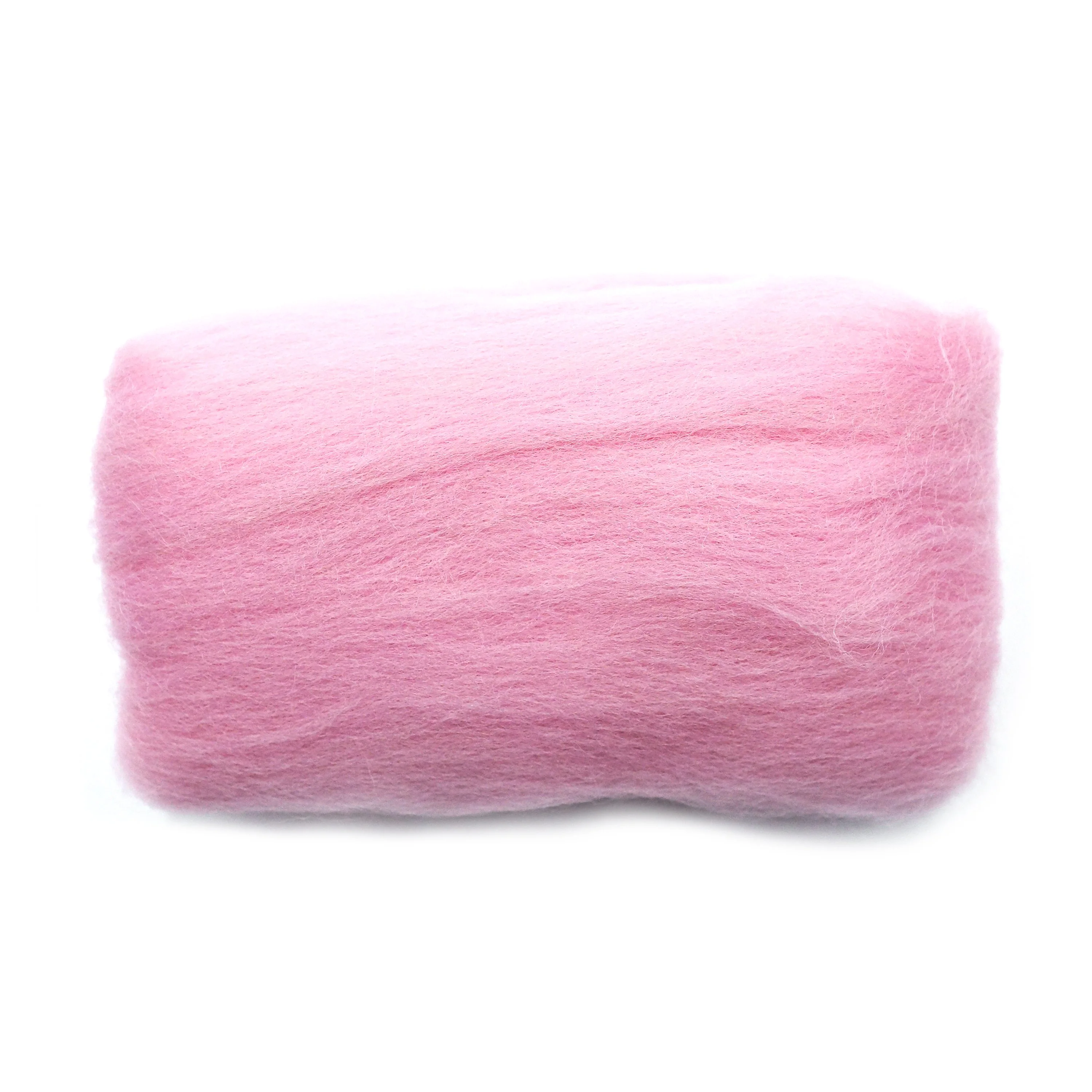 Natural Wool Roving (Pink) - Image 2