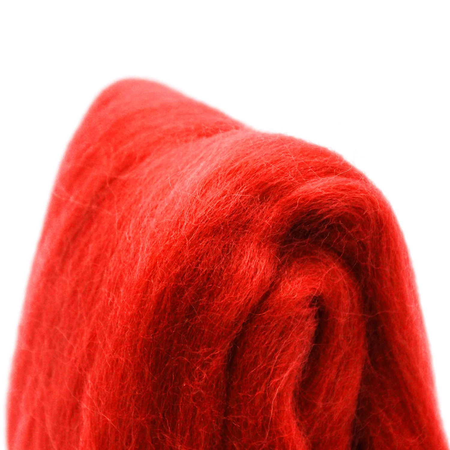 Natural Wool Roving (Red) - Image 3