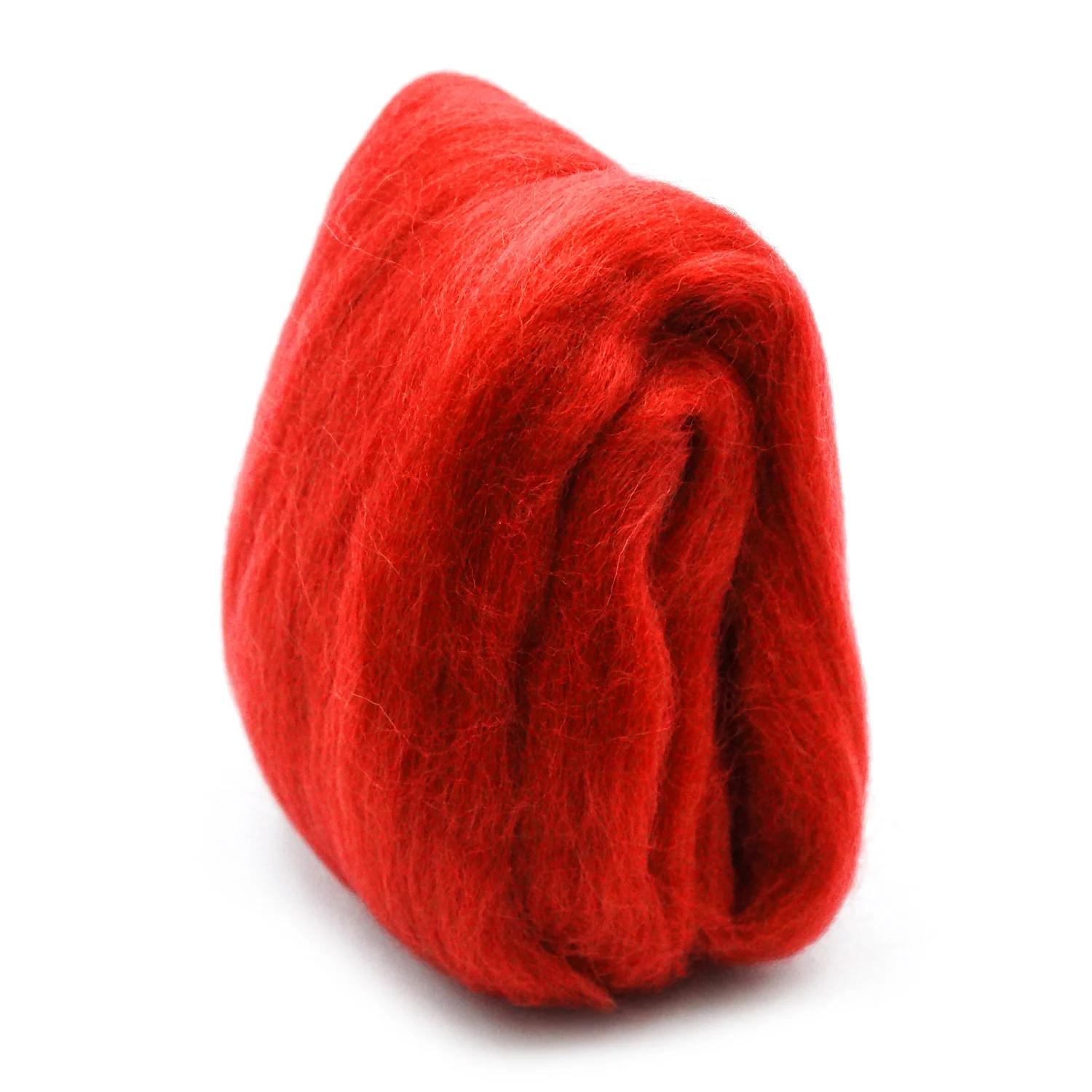 Natural Wool Roving (Red) - Image 4