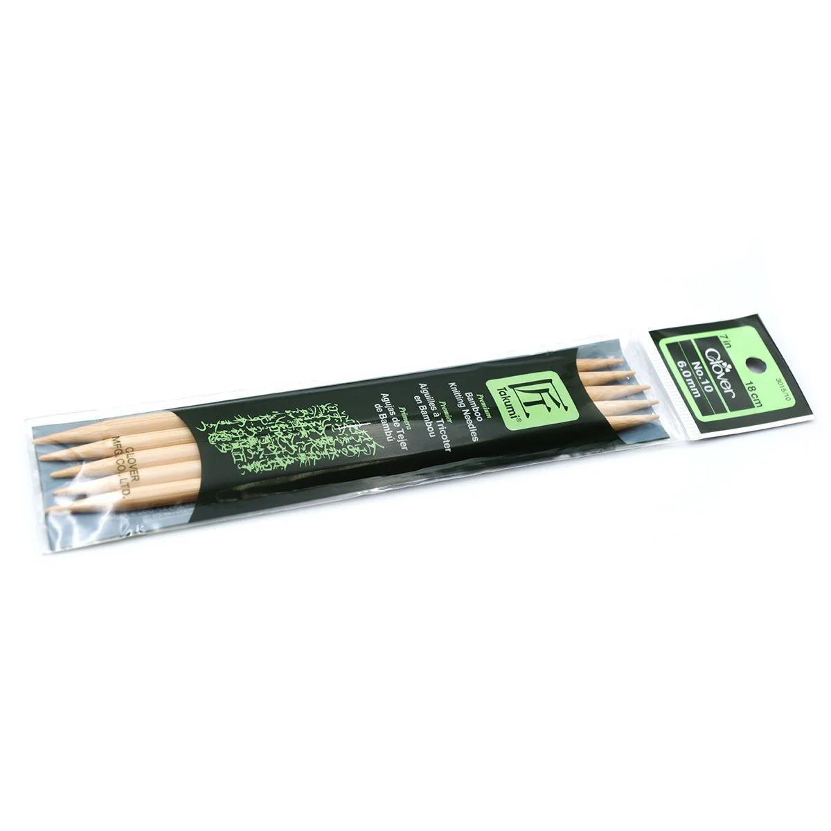 Takumi Bamboo Knitting Needles Double Pointed (7") No. 10 - Image 2