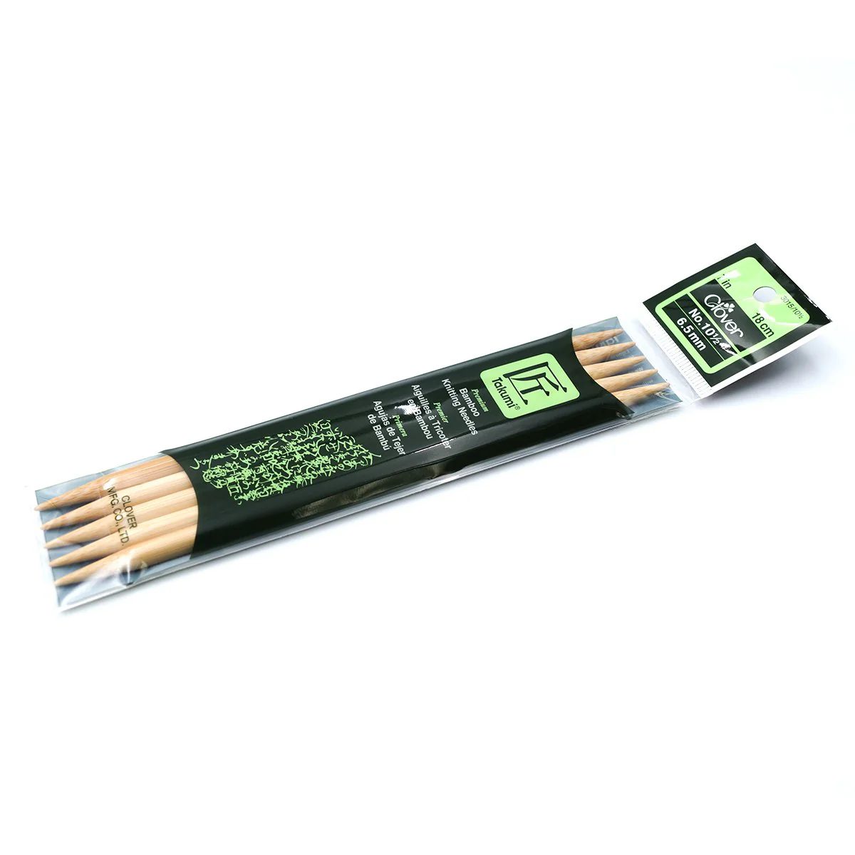 Takumi Bamboo Knitting Needles Double Pointed (7") No. 10.5 - Image 2