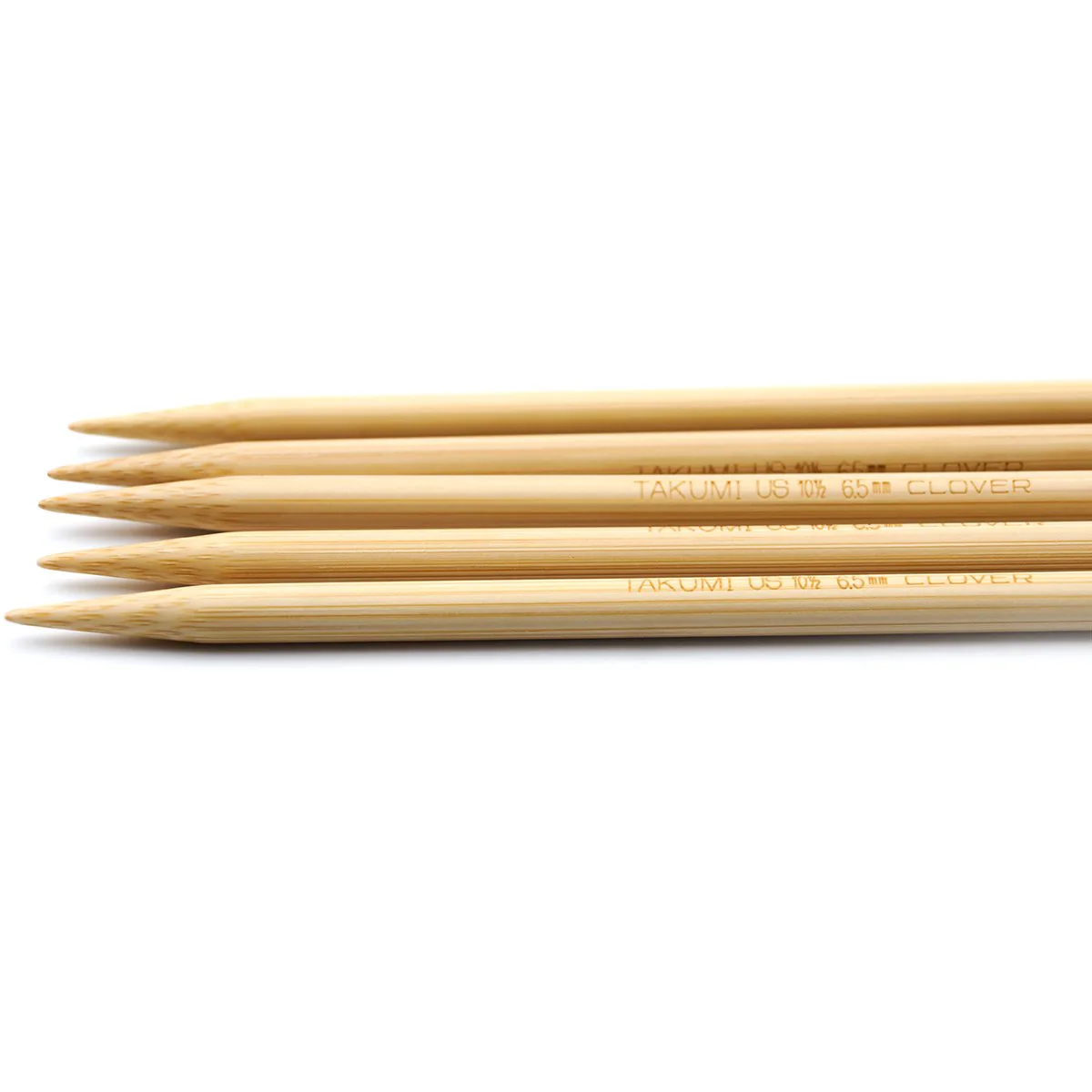 Takumi Bamboo Knitting Needles Double Pointed (7") No. 10.5 - Image 3