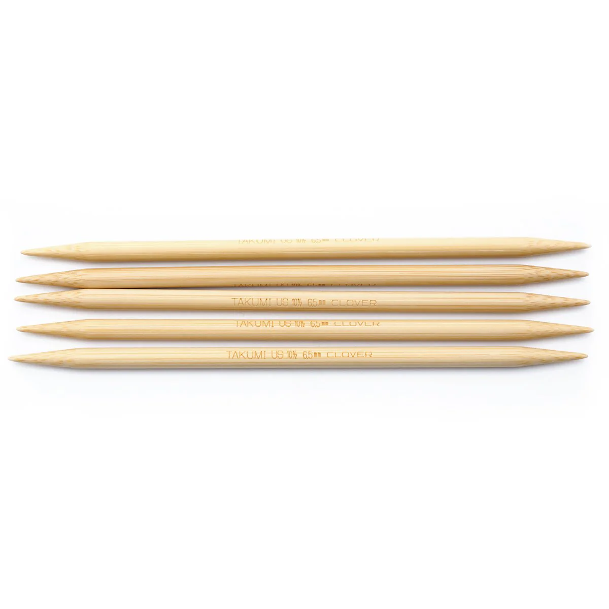 Takumi Bamboo Knitting Needles Double Pointed (7") No. 10.5 - Image 5