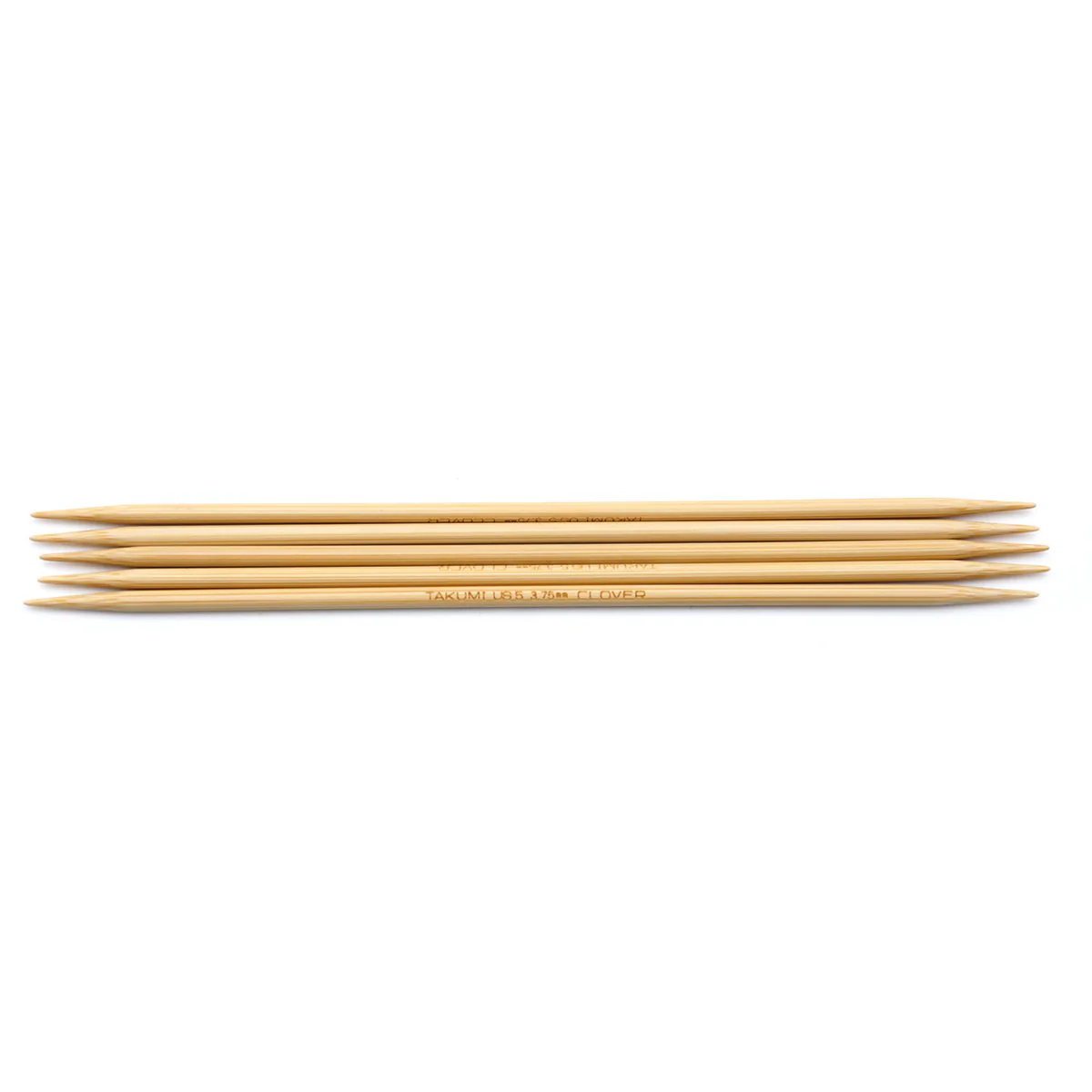 Takumi Bamboo Knitting Needles Double Pointed (7") No. 5 - Image 3