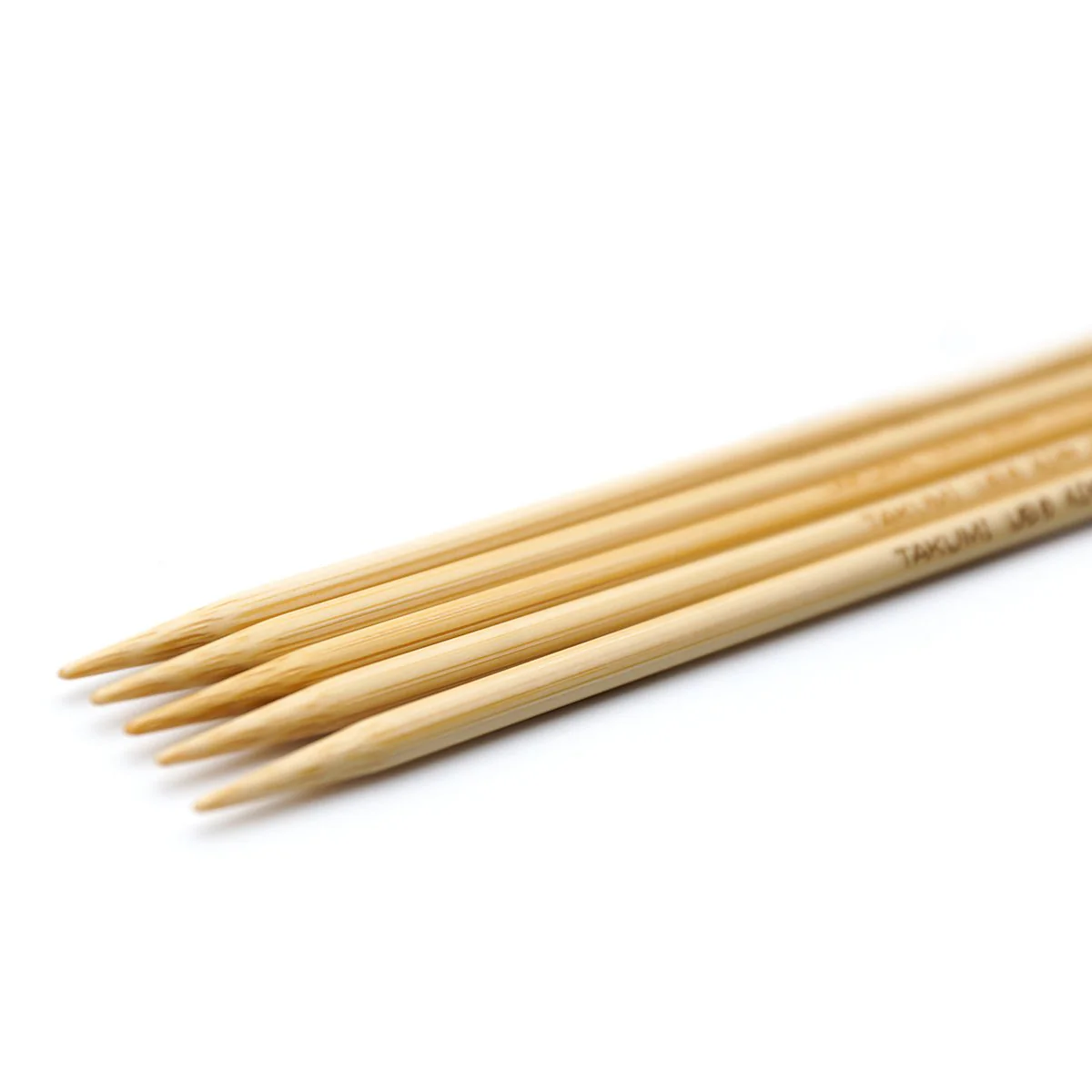 Takumi Bamboo Knitting Needles Double Pointed (7") No. 6 - Image 3