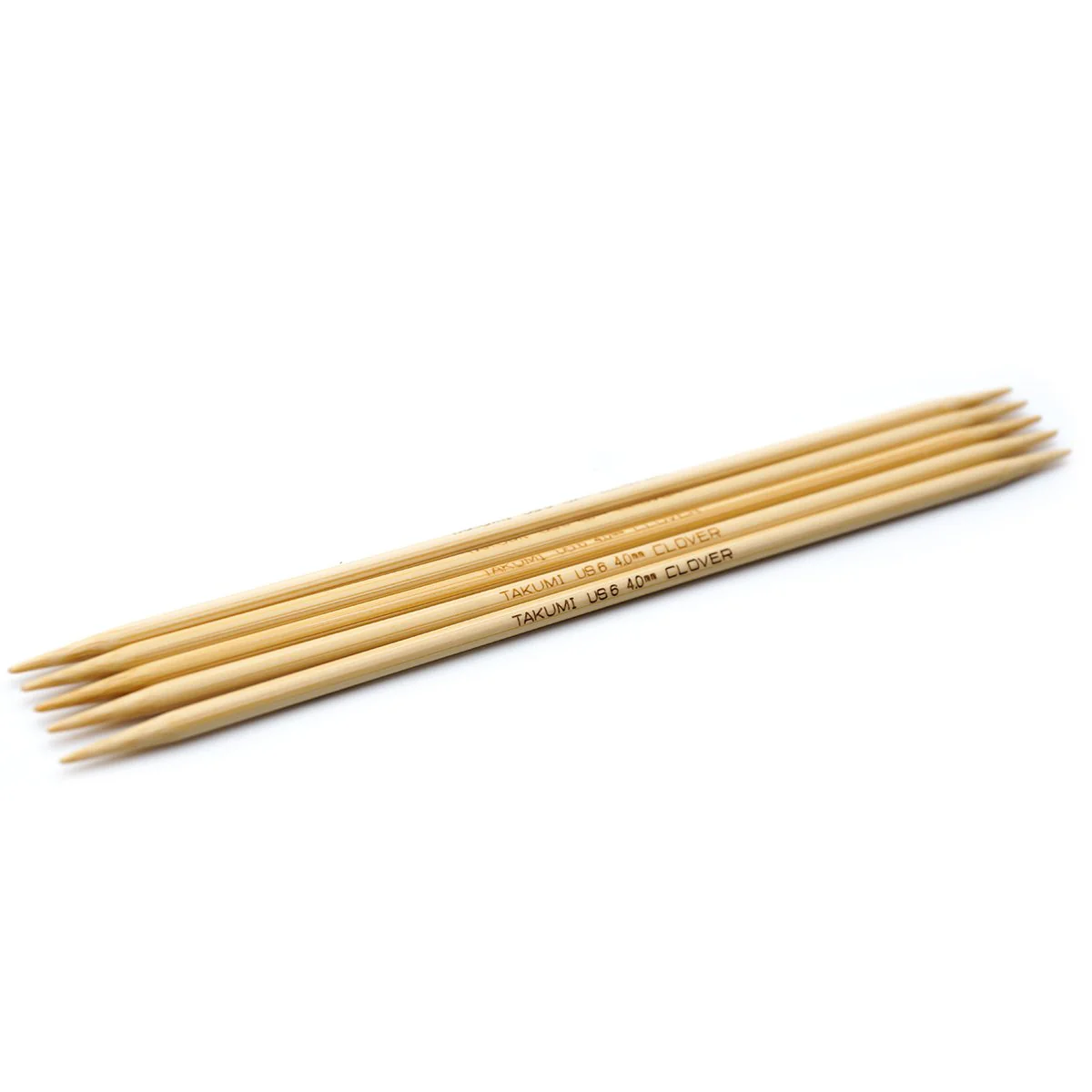 Takumi Bamboo Knitting Needles Double Pointed (7") No. 6 - Image 5