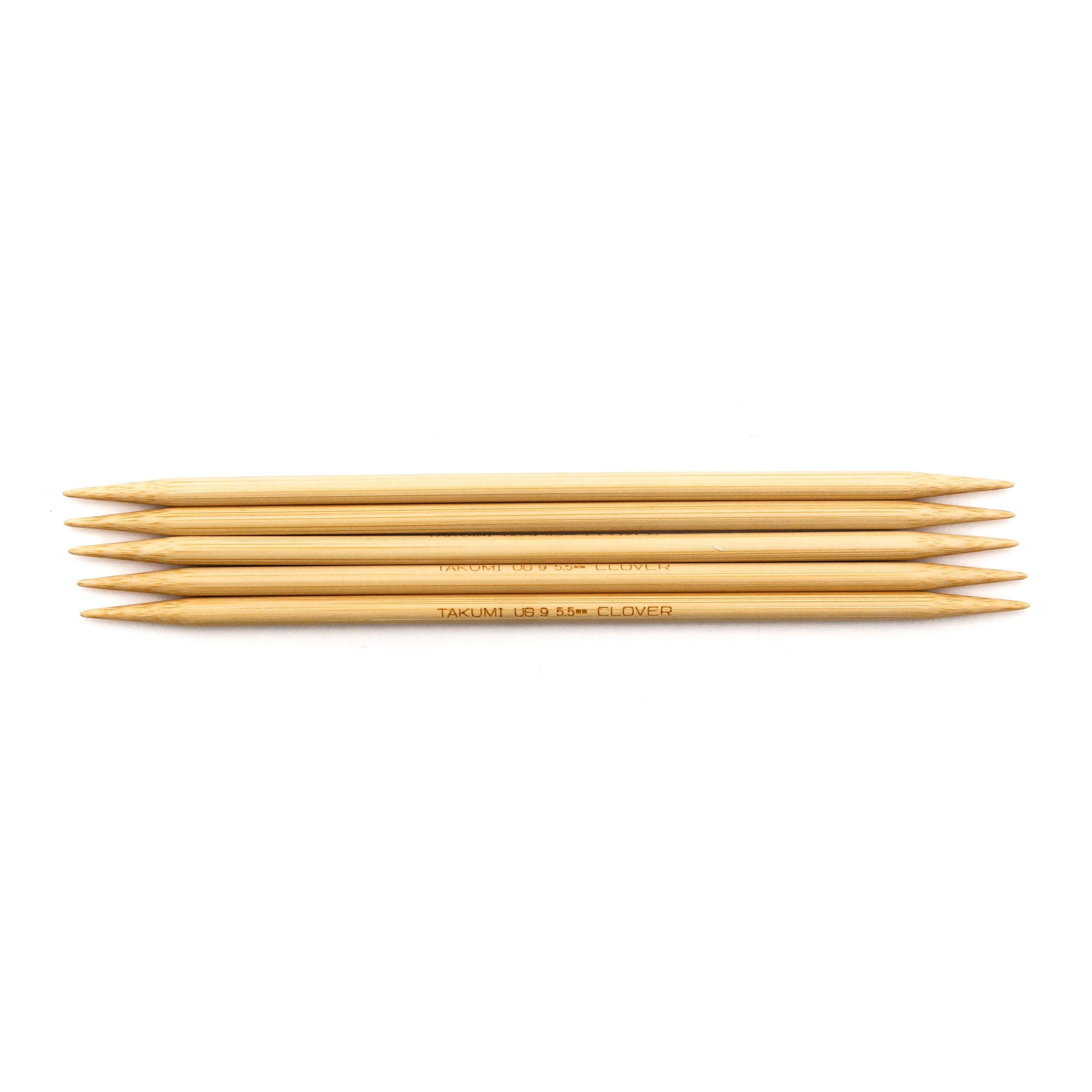 Takumi Bamboo Knitting Needles Double Pointed (7") No. 9 - Image 3