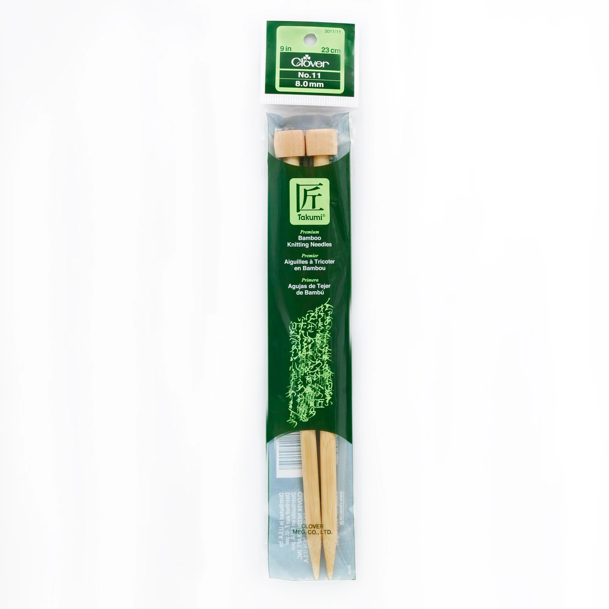 Takumi Bamboo Knitting Needles Single Pointed (9") No. 11