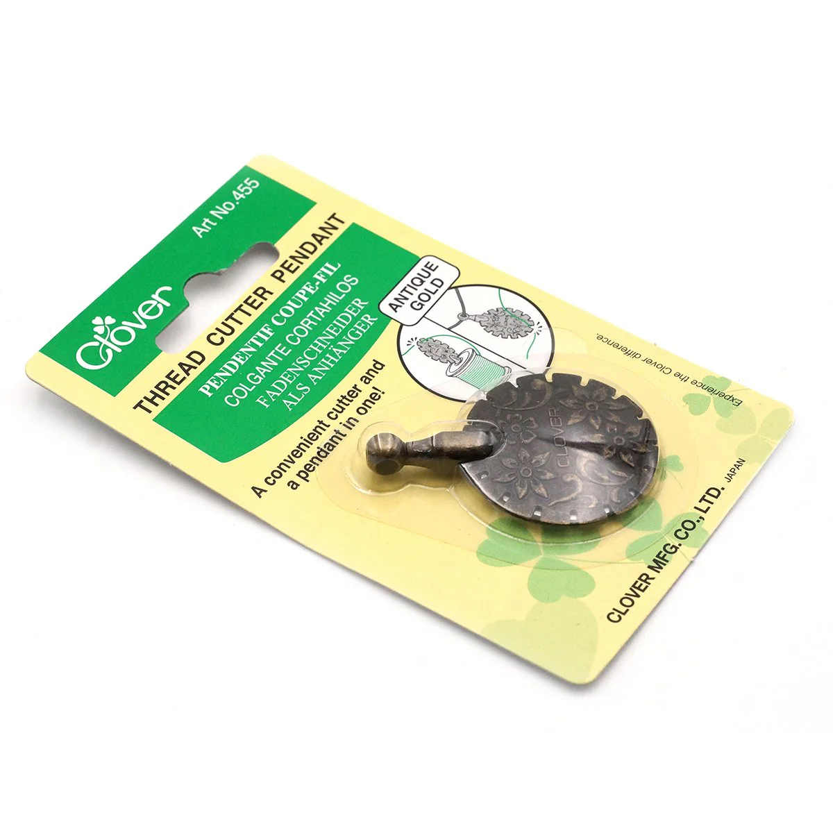 Thread Cutter Pendant (Antique Gold) - Image 3